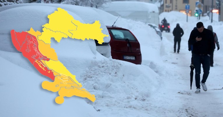 Hrvatska izdala crveno upozorenje zbog jake bure i snijega
