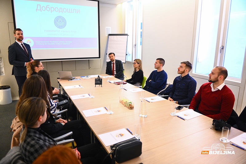 Najbolji studenti Univerziteta u Banjoj Luci posjetili Predstavništvo Republike Srpske u Austriji