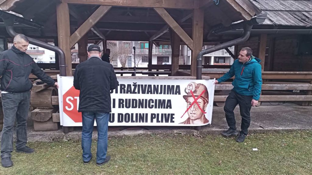 Protest u Jezeru protiv geoloških istraživanja i iskopavanja ruda