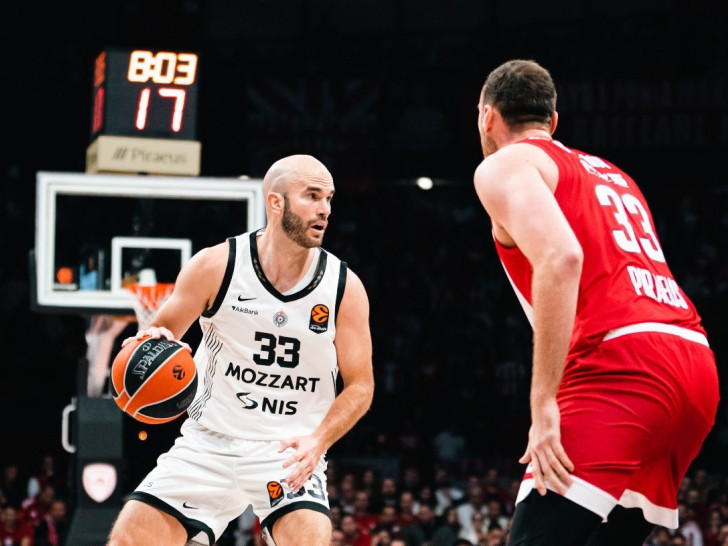 Partizan nije izdržao u Pireju, Milutinov sve preokrenuo