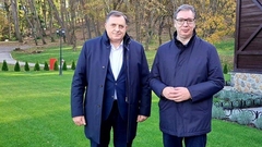 DVOČASOVNI SASTANAK: Dodik i Vučić o važnim pitanjama za Srpsku i Srbiju