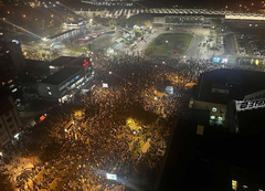 Protest u Novom Sadu zbog nesreće na Željezničkoj stanici