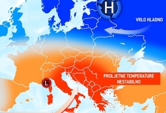 Meteorolozi najavljuju nagli preokret: Od snijega na planinama do proljetnih 20 stepeni, stiže i saharski pijesak