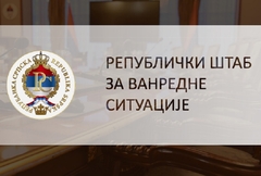 Danas sjednica Republičkog štaba za vanredne situacije