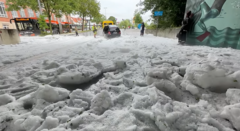 Posao za zimske službe usred ljeta: Grad prekrio Njemačku, duvala mećava kao u januaru (VIDEO)