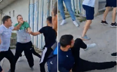 Sramotne scene u Premijer ligi BiH: Tukli se članovi Leotara i Zrinjskog(VIDEO)