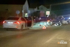Sudar auta i motora u Bijeljini, policija na terenu 