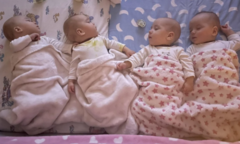 "Dnevno promijenimo i po 40 pelena" Četvorke koje su rođene na Veliki petak slave prvi rođendan, roditeljima velika želja da imaju još djece