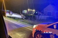 Ruhotina kod Bijeljine: Vozač teško povrijeđen u slijetanju auta