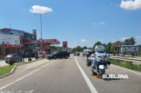Udes na magistralnom putu Brčko - Bijeljina, saobraćaj otežan /FOTO/