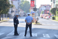 VOZAČIMA SAVJETUJEMO STRPLJENJE Zatvoren centar Bijeljine (FOTO)