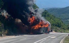 Autobus koji se zapalio u Hrvatskoj prevozio učenike iz BiH