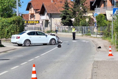 U sudaru motora i auta teško povrijeđen motociklista