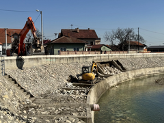 Bijeljina: Počela sanacija obaloutvrde na rijeci Janji