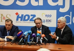 SASTANAK U MOSTARU Okupili se lideri stranaka koje čine koaliciju na nivou BiH