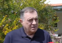 Napad projektilima iz Pojasa Gaze u trenutku dok Dodik daje izjave (VIDEO)