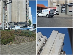 Bijeljina: Fasada sa zgrade pala na vozilo, intervenisala policija (FOTO)