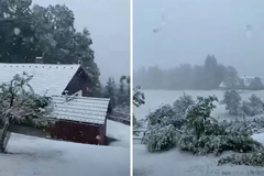 Jaki vjetrovi i snijeg u Sloveniji