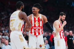 Crvena zvezda pregazila Asvel za peti uzastopni trijumf u Evroligi