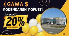 "GAMA S" slavi 30. rođendan: DANI VELIKIH POPUSTA