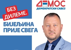 Milenko Maksimović, kandidat DEMOS-a za odbornika u Skupštini Grada Bijeljina