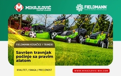 Savršen travnjak počinje sa pravim alatom – Fildman kosačice i trimeri stigli u Centar tehnike „Mihajlović“