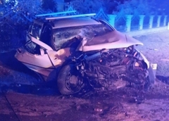 Nezgoda u Dvorovima, automobilom sletio sa puta