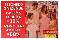 Odjeća i obuća do 50% povoljnije: Sezonsko sniženje u FIS-u i dalje traje