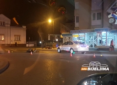 POVRIJEĐEN MOTOCIKLISTA Nezgoda u centru Bijeljine, saobraćaj otežan