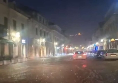 Glavnom ulicom TEČE RIJEKA: Snažno nevrijeme pogodilo Trebinje, padao i grad