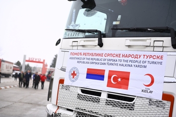 Kamioni sa humanitarnom pomoći iz Bijeljine krenuli za Tursku (FOTO)