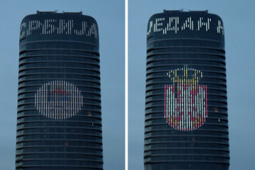 Na kuli "Beograd" ispisano "Јedan narod, jedan sabor - Srbija i Srpska