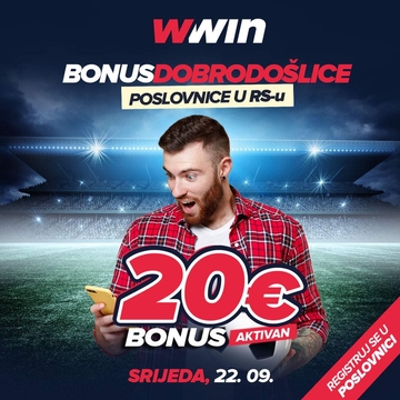 Ne propustite sjajnu priliku: Wwin - bonus dobrodošlice