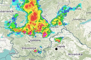 Grmljavinsko nevrijeme stiže u Hrvatsku