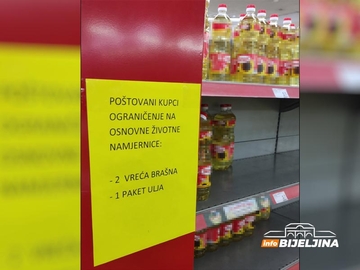 Kažnjeni marketi koji su ograničavali prodaju brašna i ulja u Srpskoj