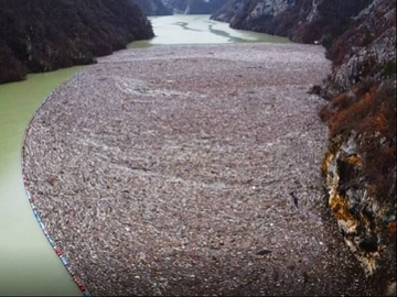 Tone smeća i otpada plutaju Drinom kod Višegrada