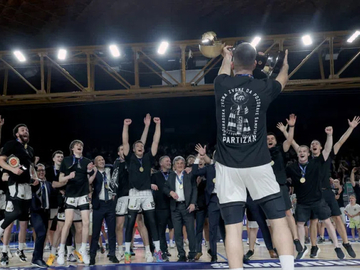 "Crno-bijeli" na tronu – Partizan osvojio 22. titulu