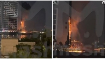 (VIDEO) Dron pogodio čuveni hotel u Dubaiju: Gori Burdž al Arab, luksuzni simbol Emirata