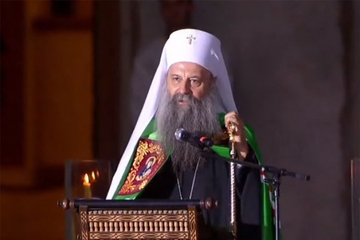 Patrijarh Porfirije: Moleći se za mir, ustoličio sam mitropolita Јoanikija