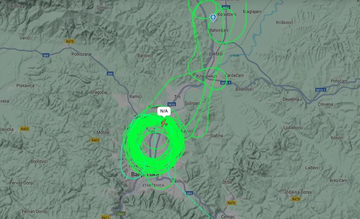 Avion EUFOR već satima kruži iznad Banjaluke