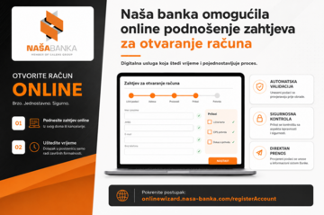 Jednostavnije, brže i sigurnije do bankarskog računa