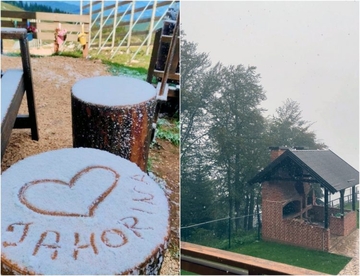 Na Jahorini pada snijeg
