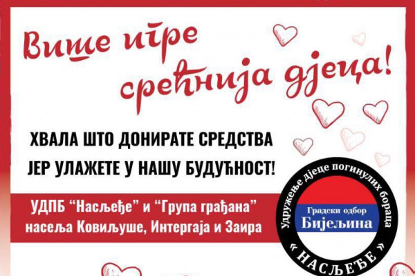 Odložen humanitarni koncert za uređenje igrališta za djecu