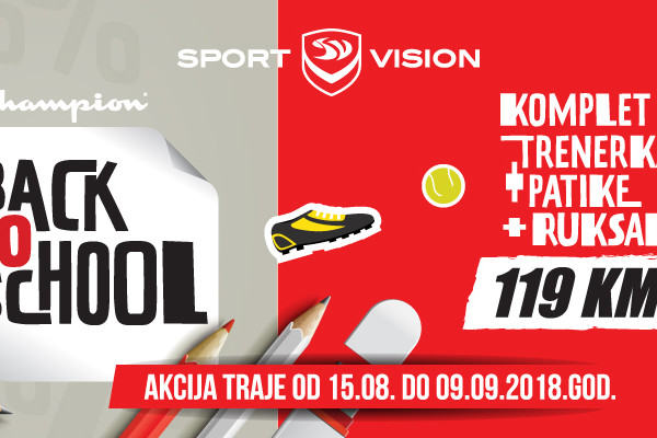 BACK TO SCHOOL – Champion pogodnosti za školarce