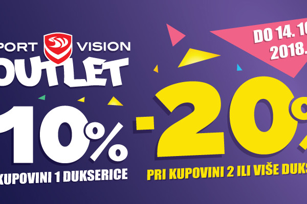 Jesenje pogodnosti u SPORT VISION  outletima