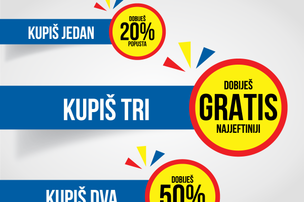 Izaberi svoju omiljenu kombinaciju i uživaj u popustima!