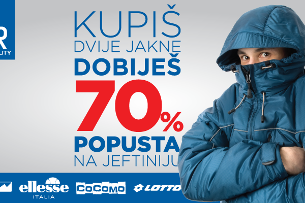 Spremno dočekajte zimu uz popust na Wintro, Ellesse, Cocomo i Lotto jakne!