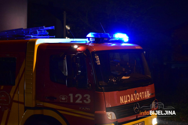 Požar u Krivoj Bari kod Bijeljine