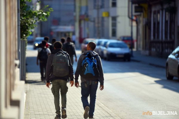 Policijska potjera za migrantima u Bijeljini