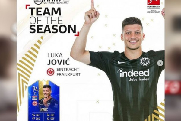 Naš Luka Jović u timu sezone Bundeslige!